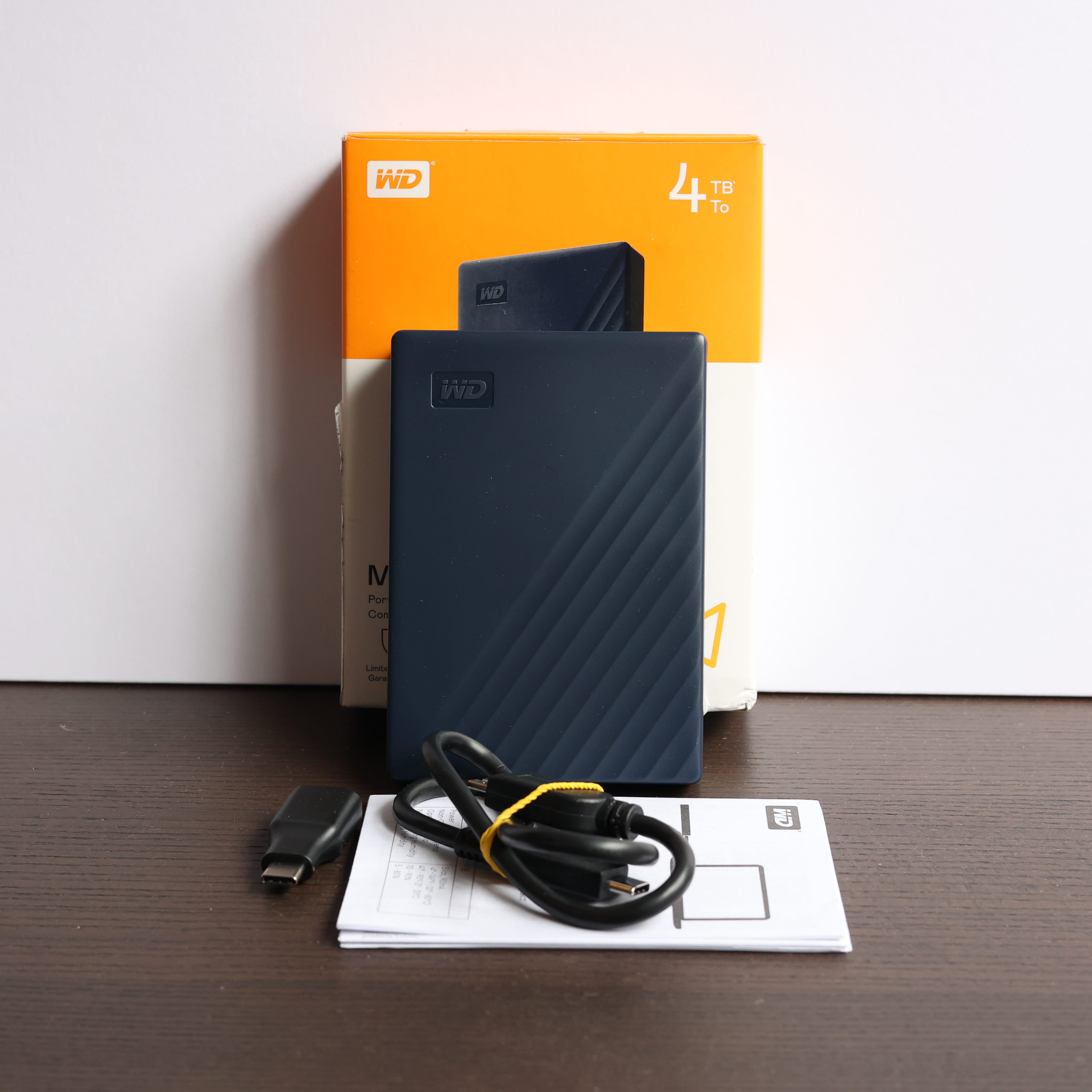Western Digital 4TB My Passport Portable HDD for Mac (Blue