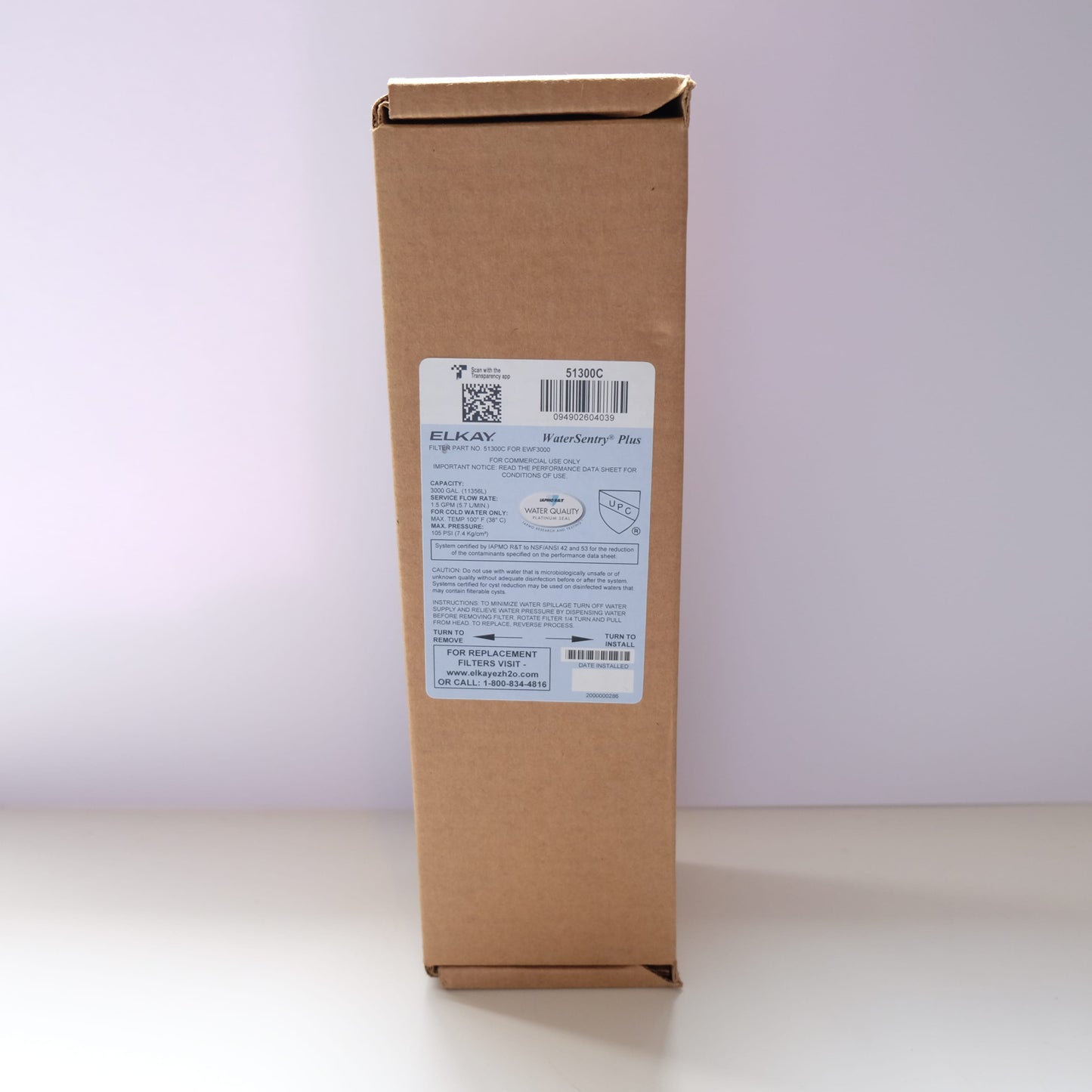 Elkay 51300C WaterSentry Microplastics NSF/ANSI Certified Filter (Bottle Fillers)