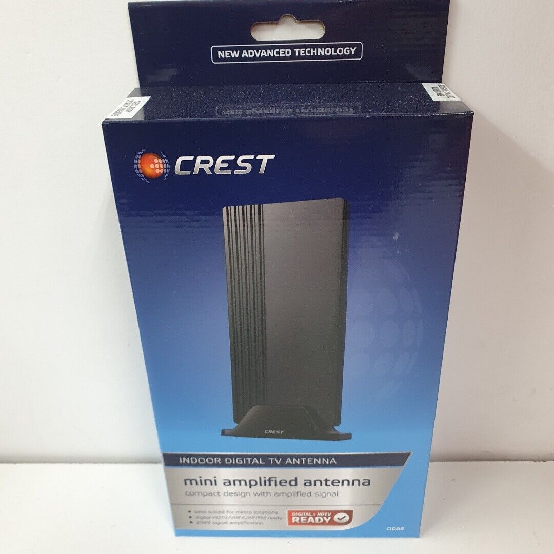 Crest Mini Amplified Indoor TV Antenna CIDA8