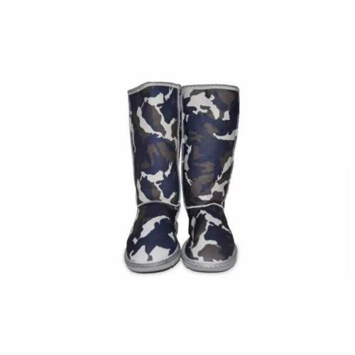 Tall Sheepskin Water-Resistant UGG Boots Camo Blue Size M3/W5