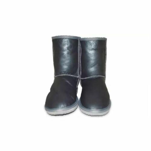 Short Sheepskin Water-Resistant UGG Boots Metallic Silver Size M3/W5 AU