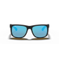 Ray-Ban 0RB4165 Justin - Matte Rubber Black, Blue Mirror Lenses