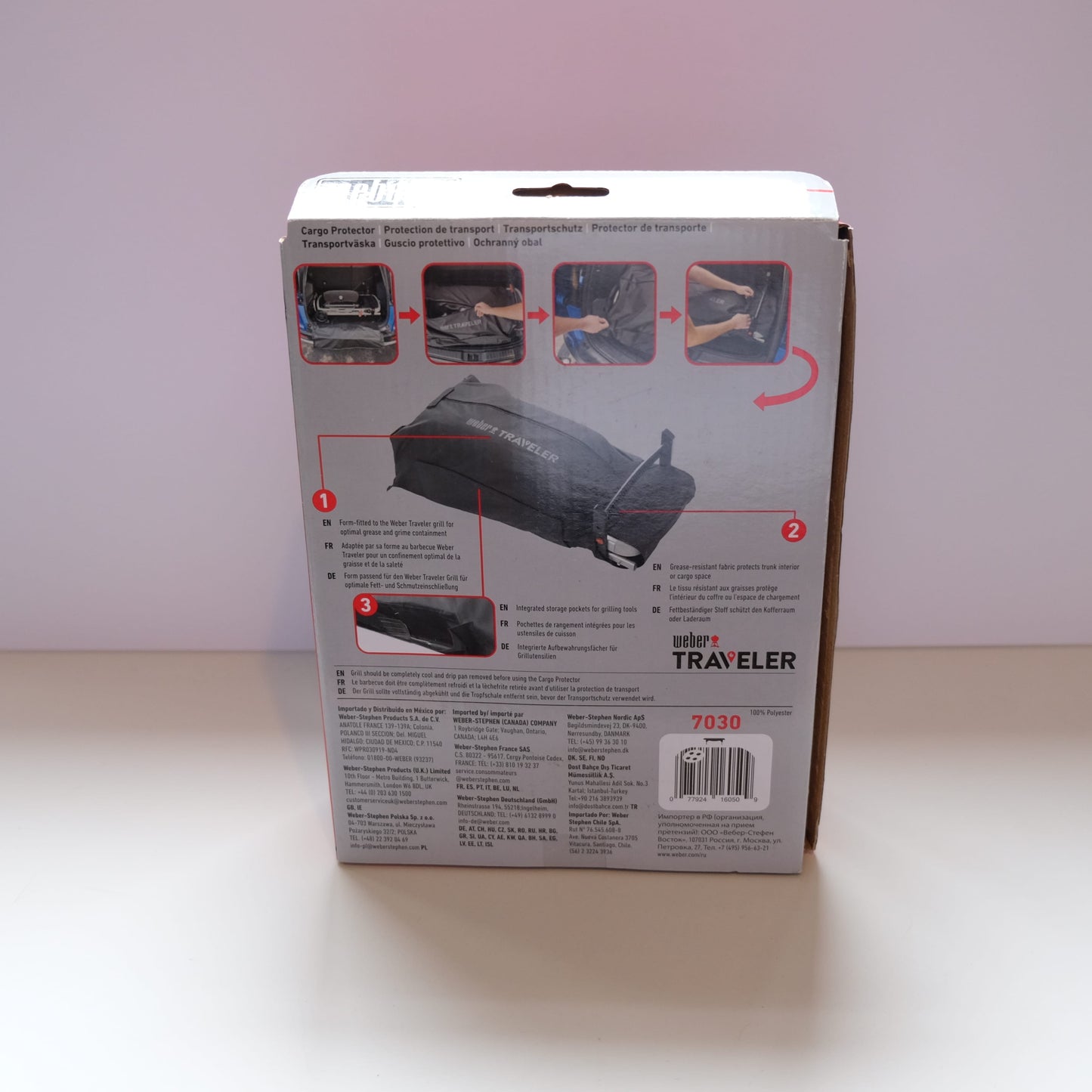 Weber Traveler Cargo Protector Grill Cover 7030