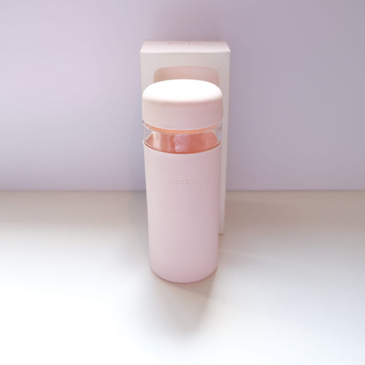 W&P Porter Glass Wide Mouth Bottle w/Protective Silicone Sleeve 16 Ounce