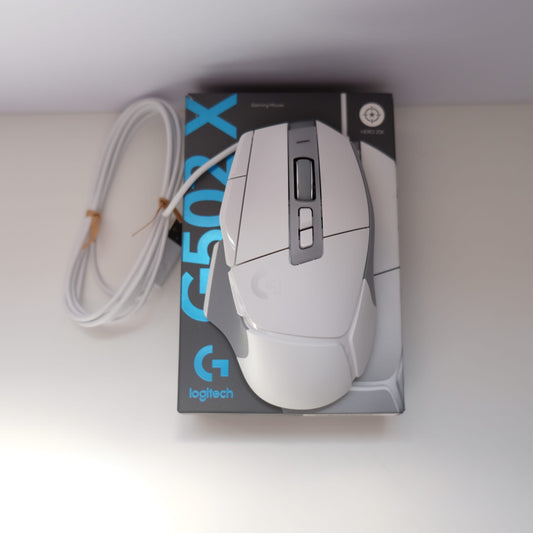 Logitech G502 X Wired Gaming Mouse (White)
