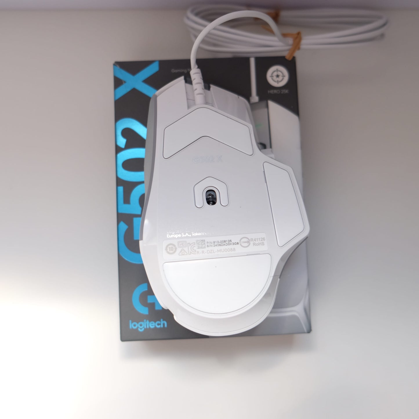 Logitech G502 X Wired Gaming Mouse (White)