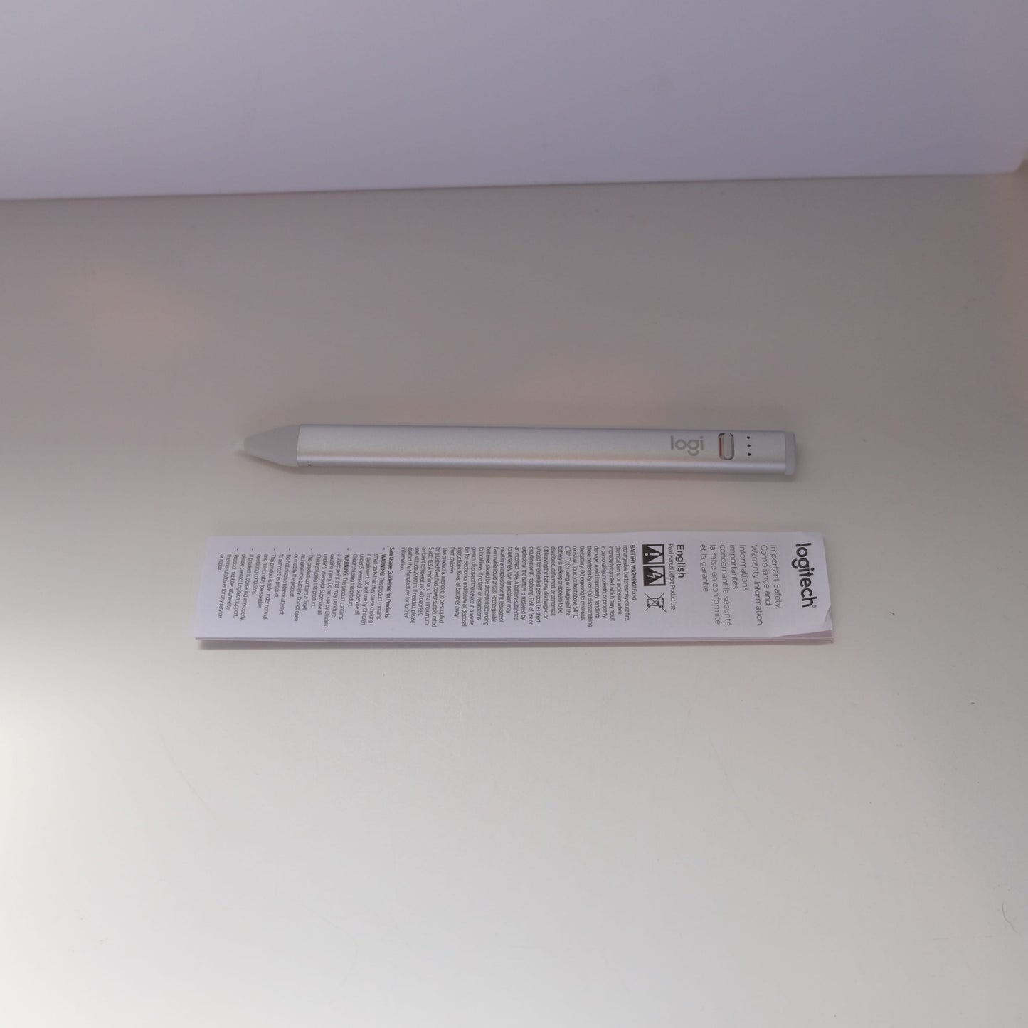 Logitech Crayon - Silver 914-000073 Stylus / Pen