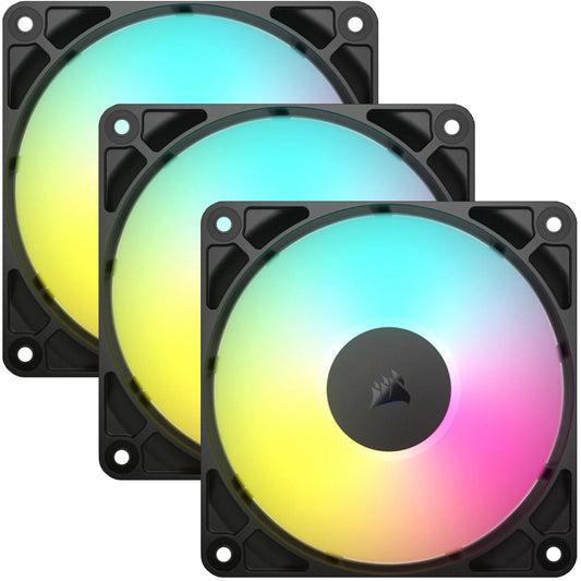 Corsair RS120 ARGB 120mm PWM Fans Triple Pack Black
