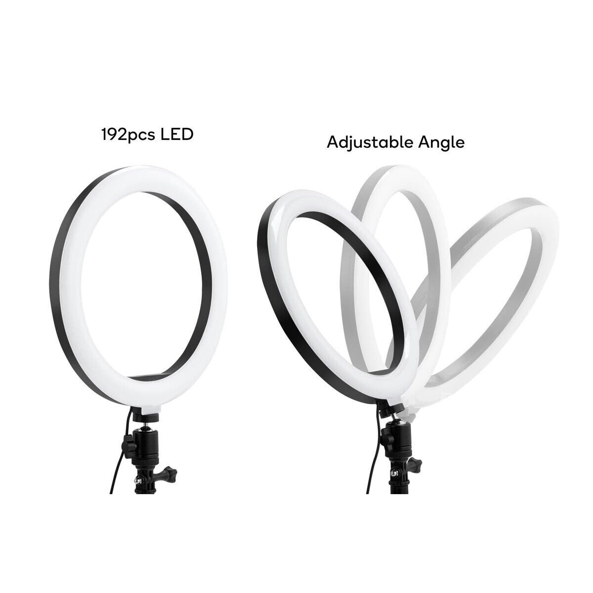 Kogan 10" LED Ring Light w/ Tripod/Bluetooth Shutter KARILI10LEB