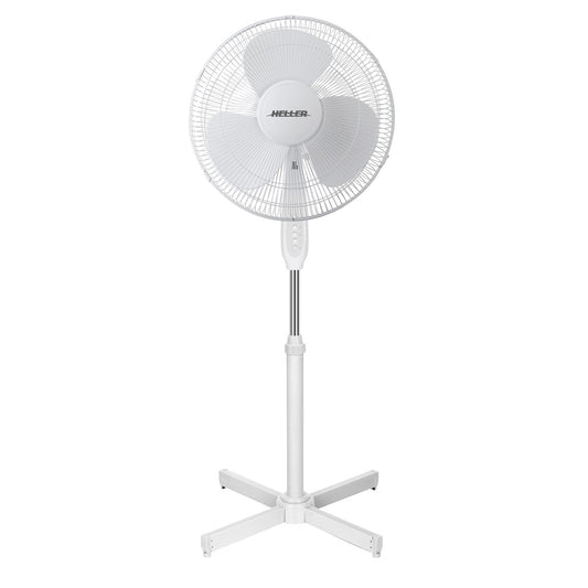 Heller 40cm Basic Pedestal Fan - White PF40