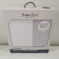 Bubba Blue Cot Fitted Sheets White, Solid Grey Percale Cotton 2pk