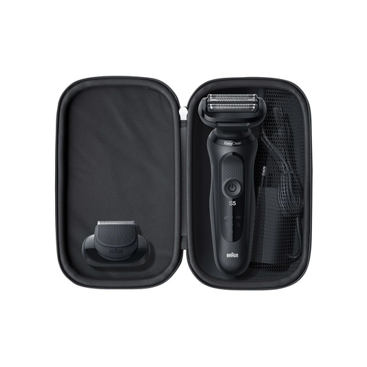 Braun Series 5 Black Electric Shaver Design Edition With Black Travel Case